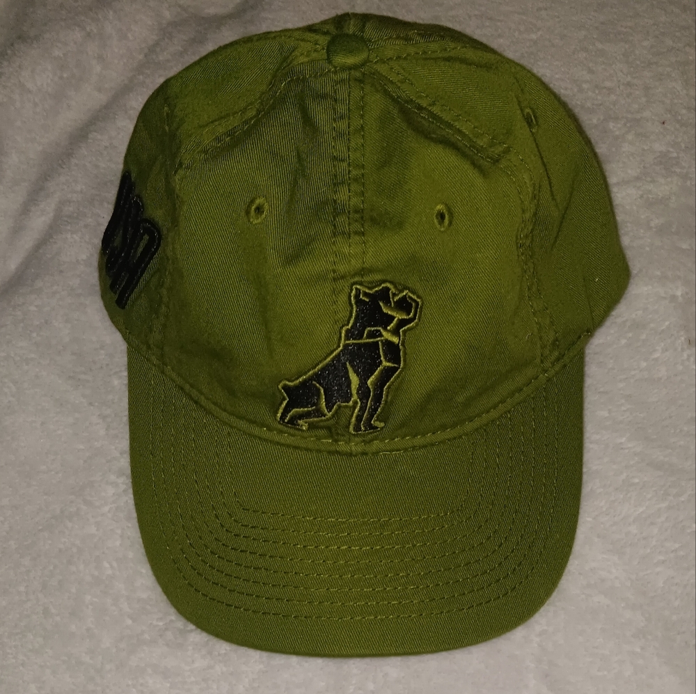 Mack Trucks USA Dog Military Green Snapback Dad Hat Cap Bulldog